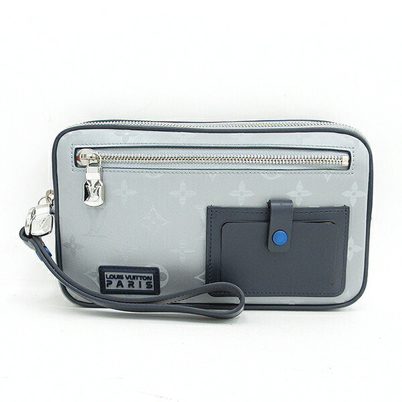 Louis Vuitton Handbags - LOUIS VUITTON Monogram Satellite Alpha Clutch Bag Pouch Silver